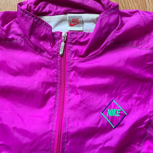 Nike 80s-90s Vintage Grey Tag windbreaker jacket size medium - Picture 2 of 7
